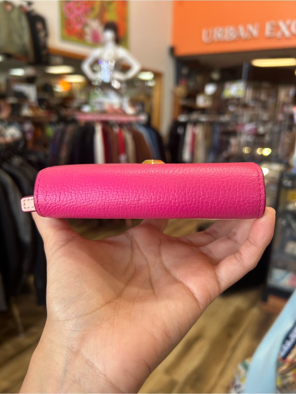 MCM Visetos Leather Colorblock Love Letter Mini Card Case - Picture 5 of 14